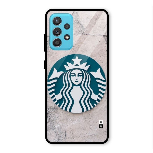 Wall StarBucks Glass Back Case for Galaxy A52s 5G