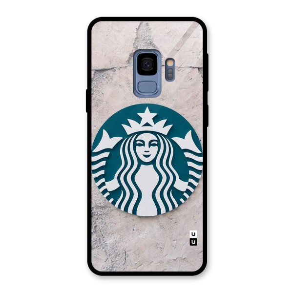 Wall StarBucks Glass Back Case for Galaxy S9