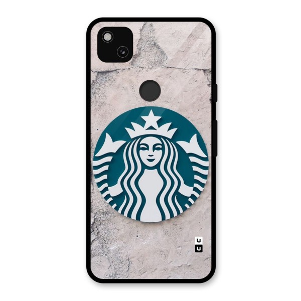 Wall StarBucks Glass Back Case for Google Pixel 4a