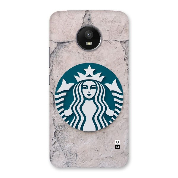 Wall StarBucks Back Case for Moto E4 Plus