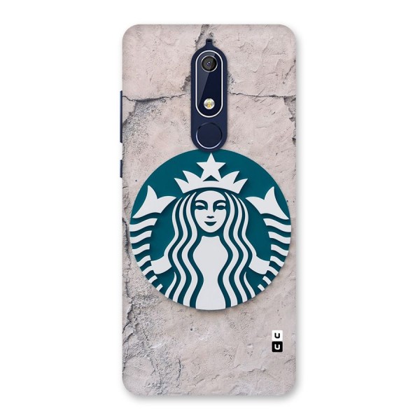 Wall StarBucks Back Case for Nokia 5.1