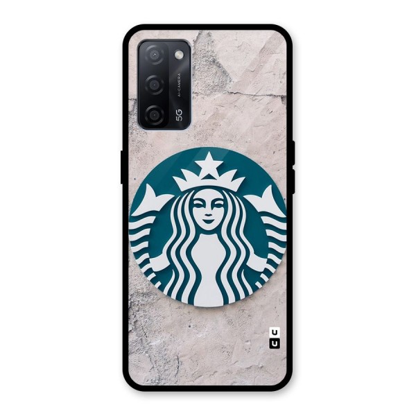 Wall StarBucks Glass Back Case for Oppo A53s 5G