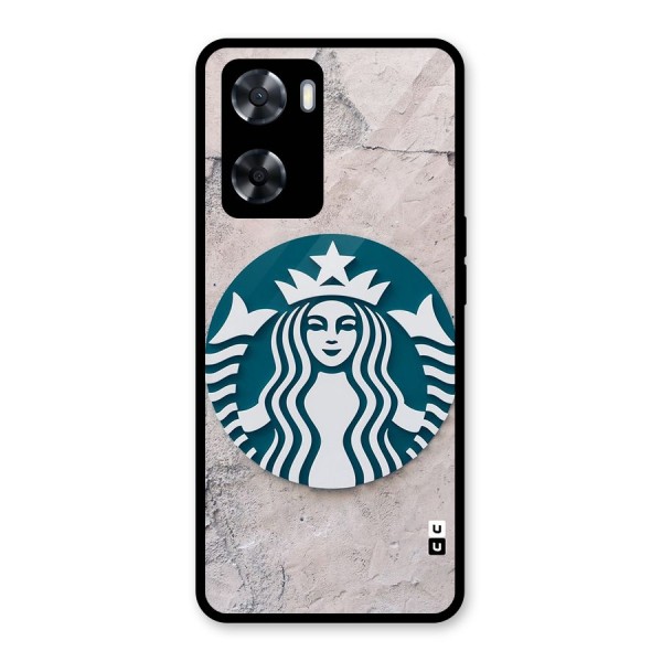 Wall StarBucks Glass Back Case for Oppo A57 2022