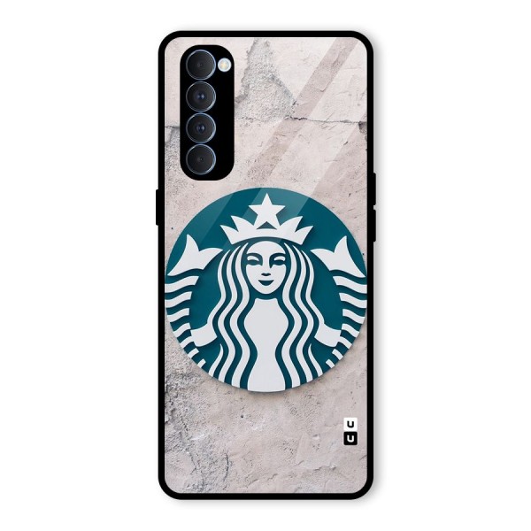 Wall StarBucks Glass Back Case for Oppo Reno4 Pro