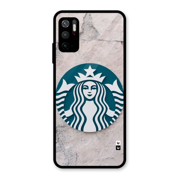 Wall StarBucks Glass Back Case for Poco M3 Pro 5G