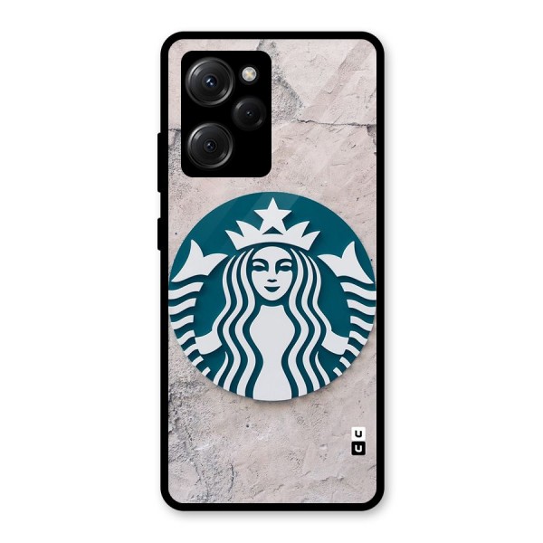 Wall StarBucks Glass Back Case for Poco X5 Pro