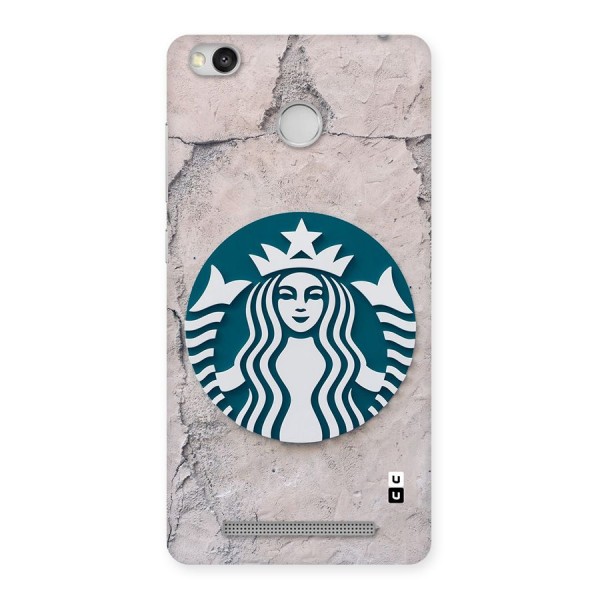 Wall StarBucks Back Case for Redmi 3S Prime