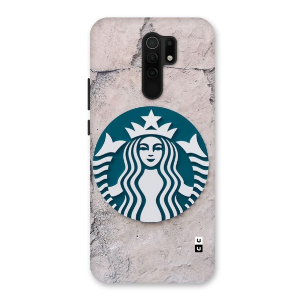 Wall StarBucks Glass Back Case for Redmi 9 Prime