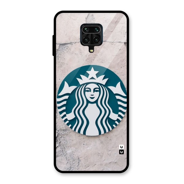 Wall StarBucks Glass Back Case for Redmi Note 10 Lite