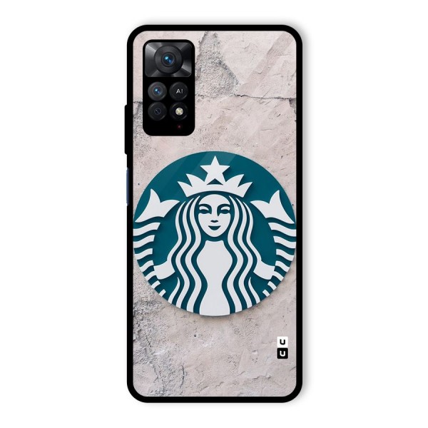 Wall StarBucks Glass Back Case for Redmi Note 11 Pro