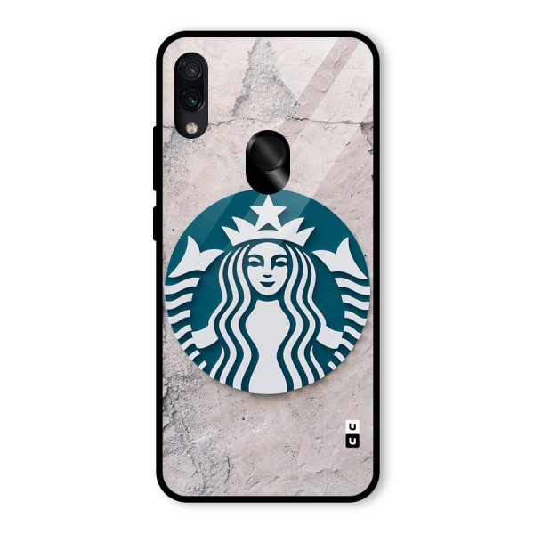 Wall StarBucks Glass Back Case for Redmi Note 7S
