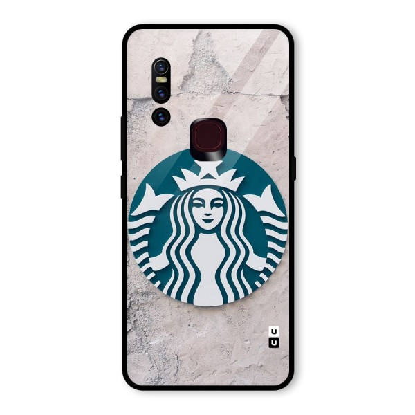 Wall StarBucks Glass Back Case for Vivo V15