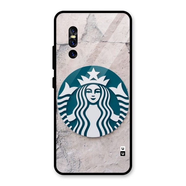 Wall StarBucks Glass Back Case for Vivo V15 Pro