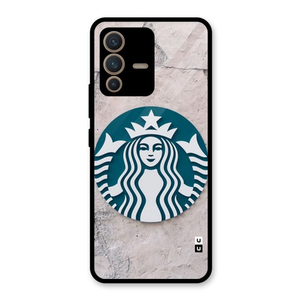 Wall StarBucks Glass Back Case for Vivo V23 5G