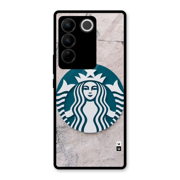 Wall StarBucks Glass Back Case for Vivo V27