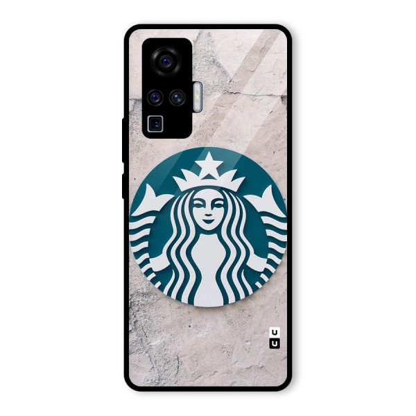 Wall StarBucks Glass Back Case for Vivo X50 Pro