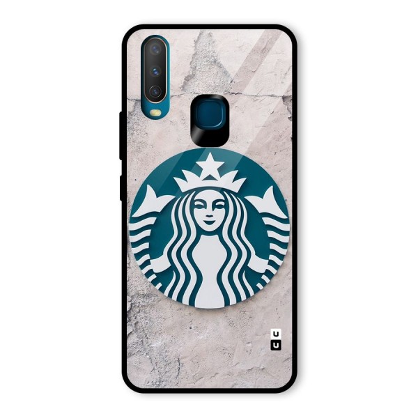 Wall StarBucks Glass Back Case for Vivo Y12