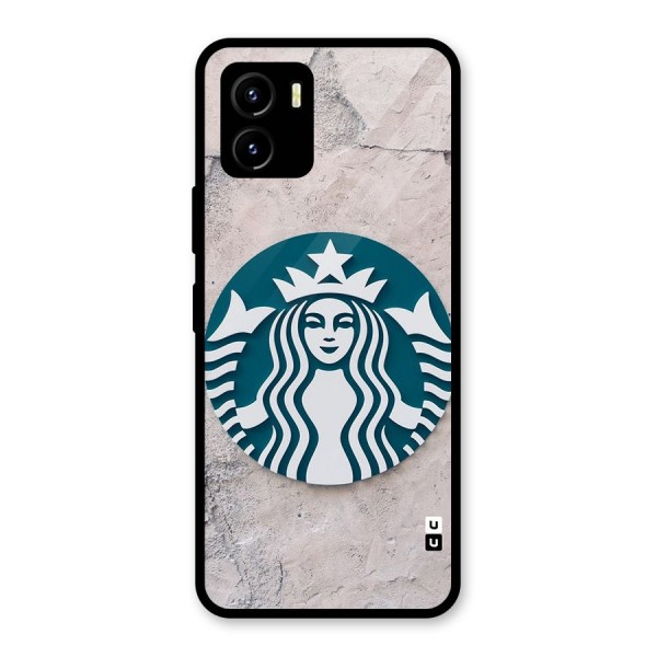 Wall StarBucks Glass Back Case for Vivo Y15s