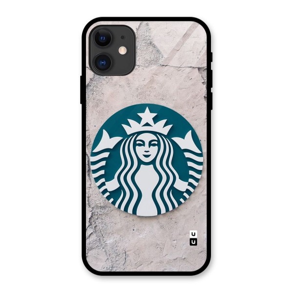 Wall StarBucks Glass Back Case for iPhone 11