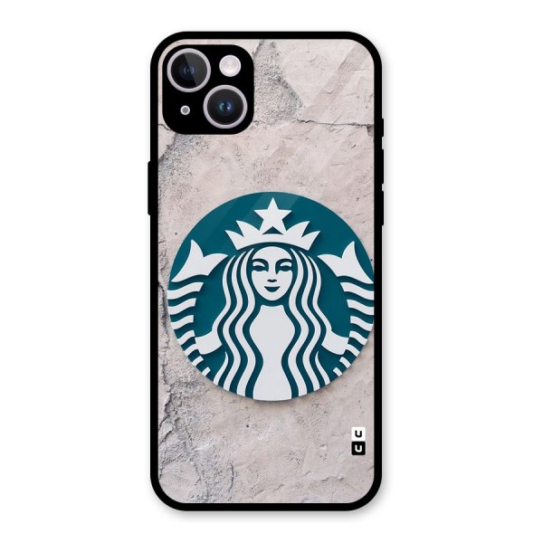 Wall StarBucks Glass Back Case for iPhone 14 Plus