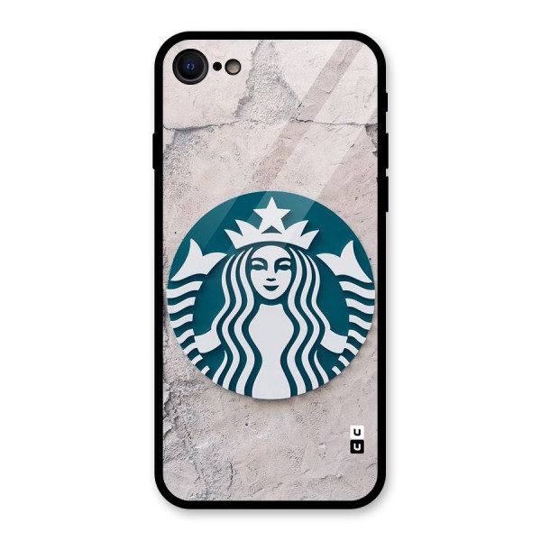 Wall StarBucks Glass Back Case for iPhone 8