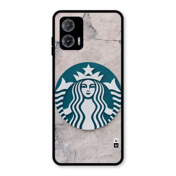 Wall StarBucks Metal Back Case for Moto G73