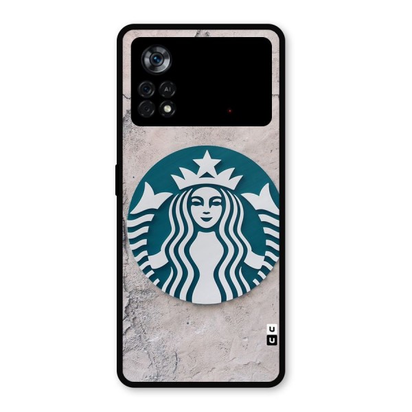 Wall StarBucks Metal Back Case for Poco X4 Pro 5G