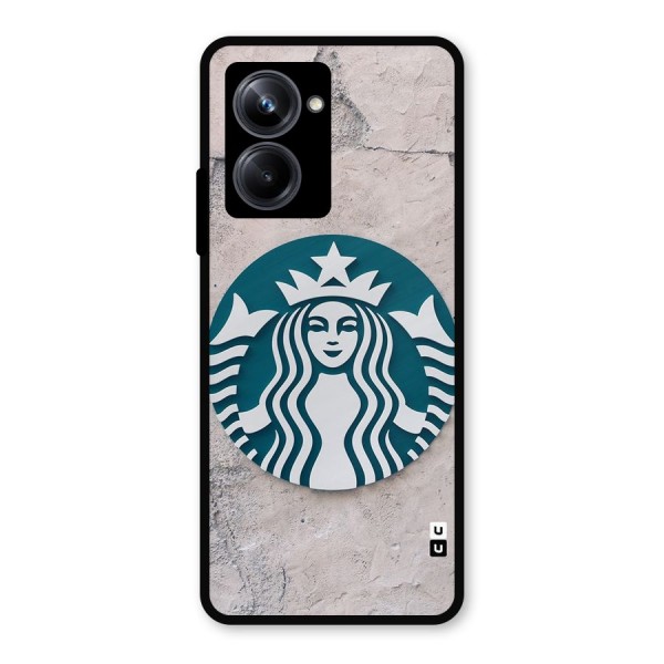 Wall StarBucks Metal Back Case for Realme 10 Pro