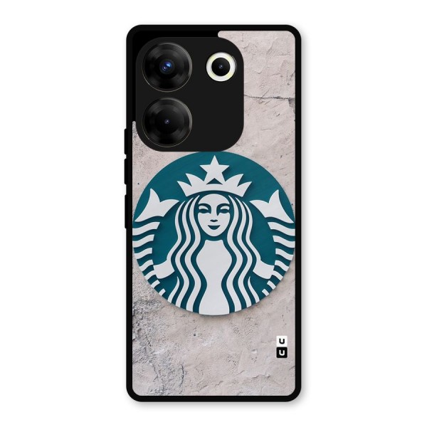 Wall StarBucks Metal Back Case for Tecno Camon 20