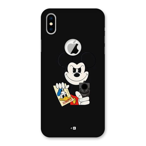 Wanted Duck Back Case for iPhone XS Logo Cut