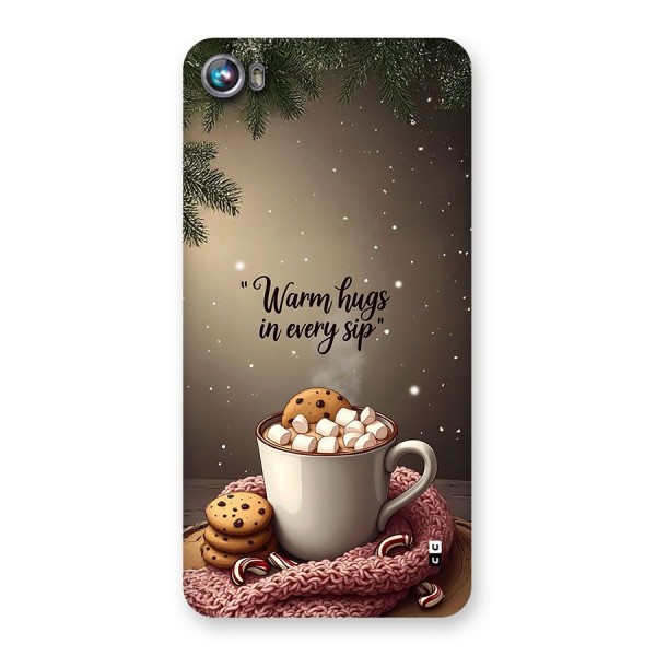 Warm Hugs Back Case for Canvas Fire 4 (A107)