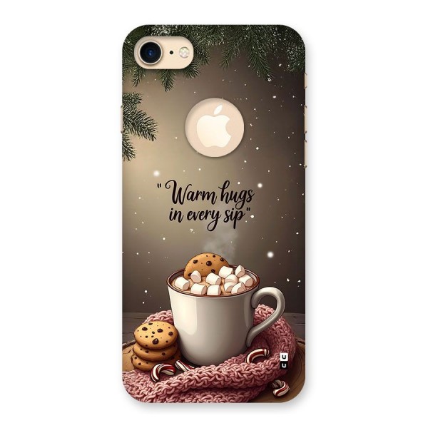 Warm Hugs Back Case for iPhone 8 Logo Cut