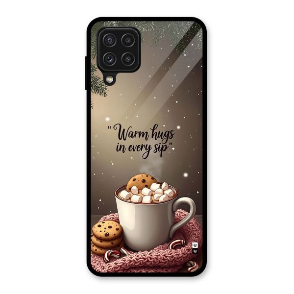 Warm Hugs Glass Back Case for Galaxy A22 4G