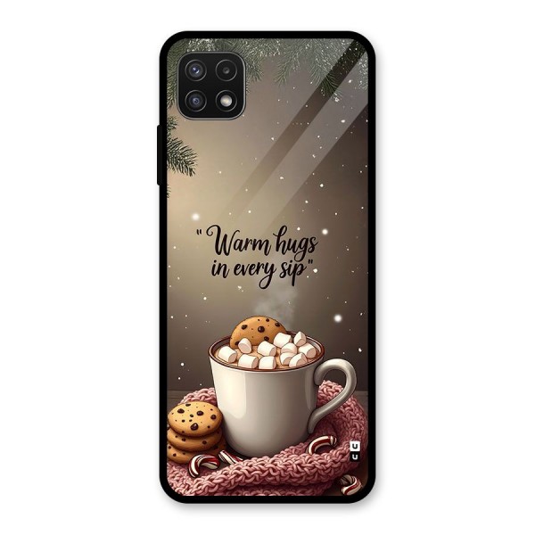 Warm Hugs Glass Back Case for Galaxy A22 5G