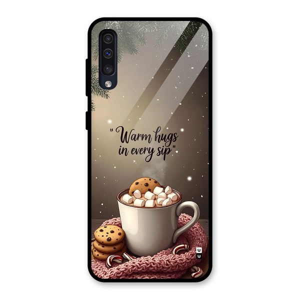 Warm Hugs Glass Back Case for Galaxy A50