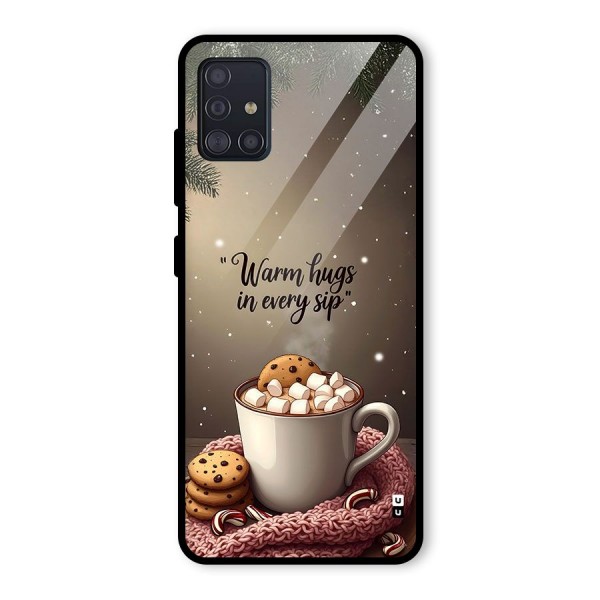 Warm Hugs Glass Back Case for Galaxy A51