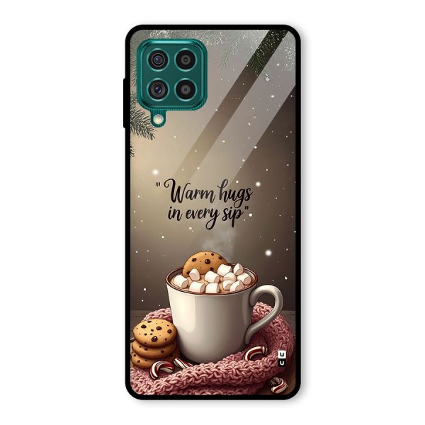 Warm Hugs Glass Back Case for Galaxy F62