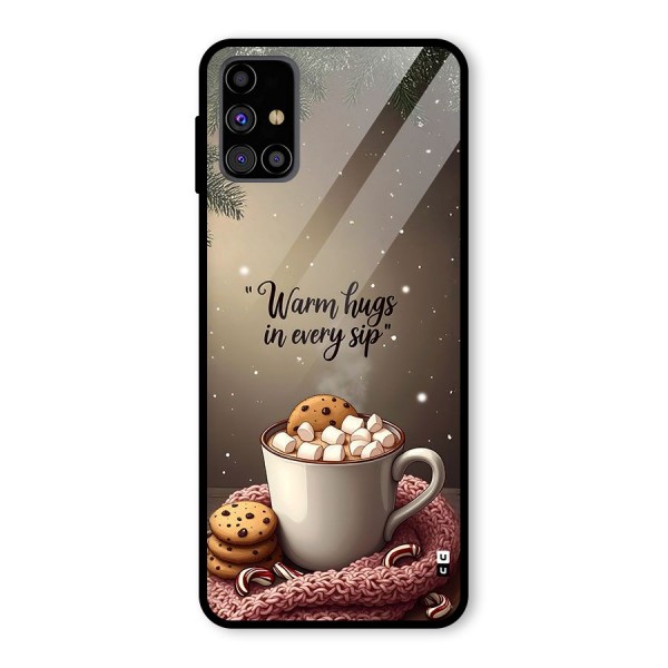 Warm Hugs Glass Back Case for Galaxy M31s