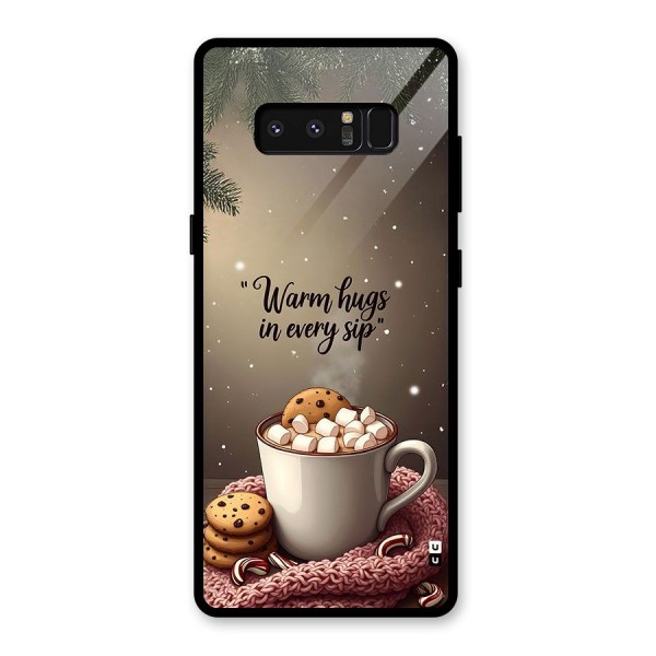 Warm Hugs Glass Back Case for Galaxy Note 8