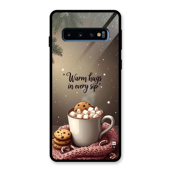 Warm Hugs Glass Back Case for Galaxy S10