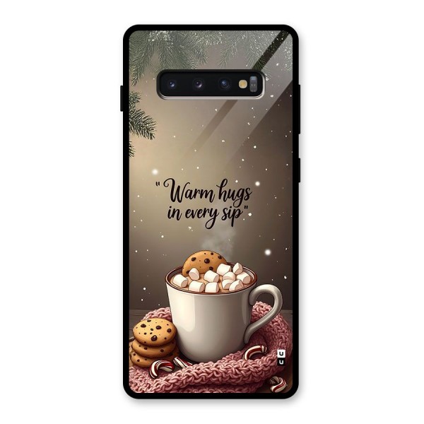 Warm Hugs Glass Back Case for Galaxy S10 Plus