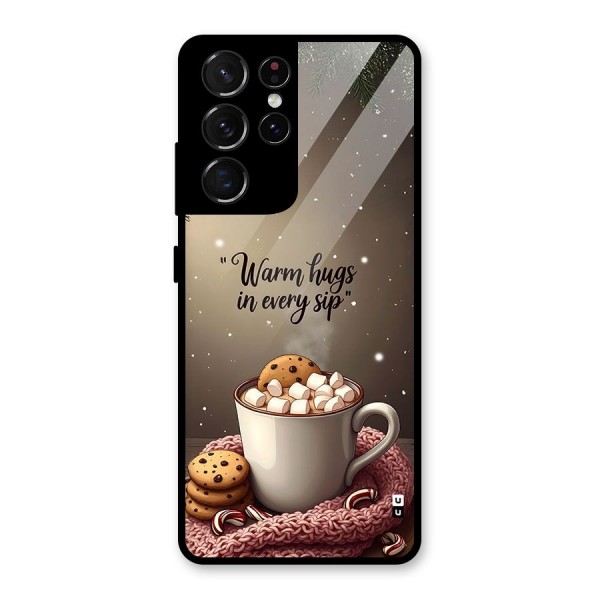 Warm Hugs Glass Back Case for Galaxy S21 Ultra 5G