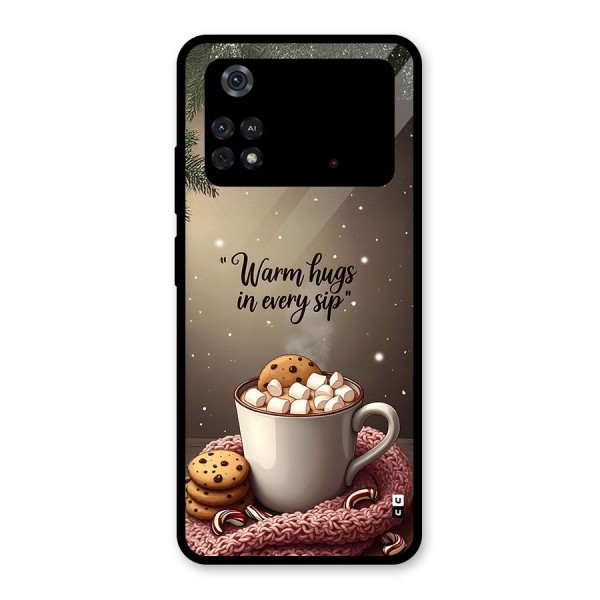 Warm Hugs Glass Back Case for Poco M4 Pro 4G