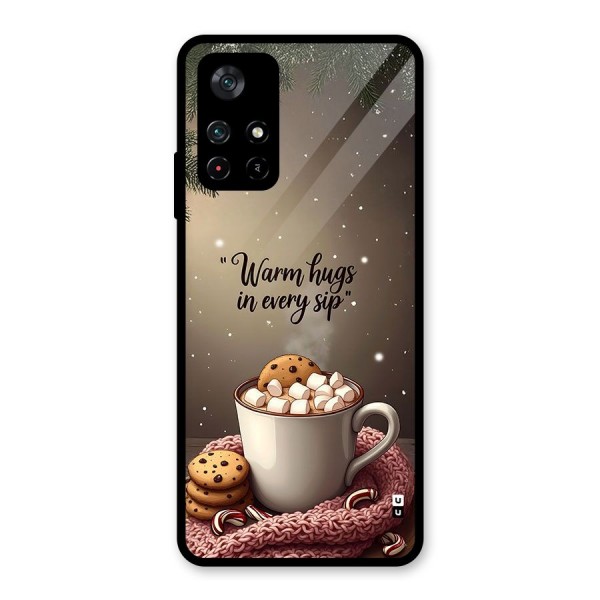 Warm Hugs Glass Back Case for Poco M4 Pro 5G