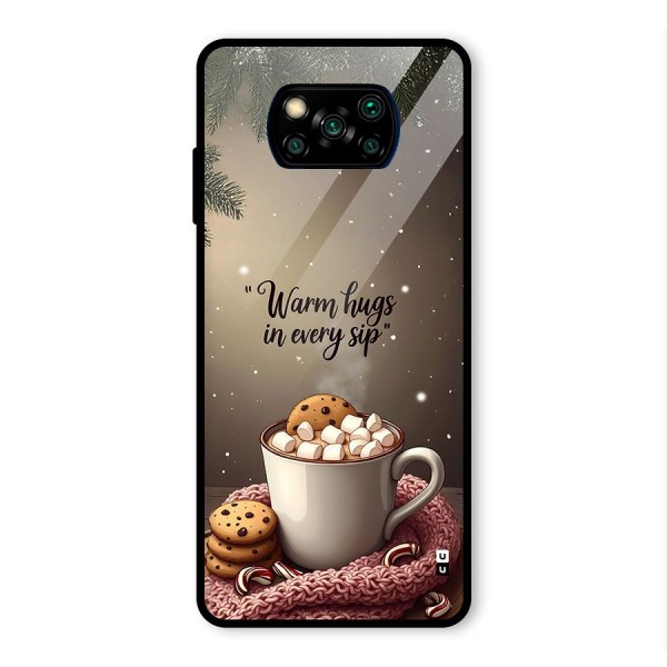 Warm Hugs Glass Back Case for Poco X3 Pro