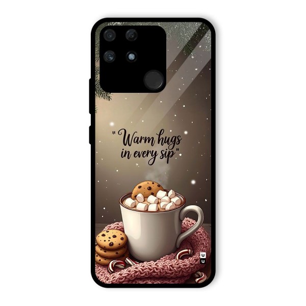 Warm Hugs Glass Back Case for Realme Narzo 50A