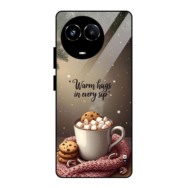 Warm Hugs Glass Back Case for Realme Narzo 60X