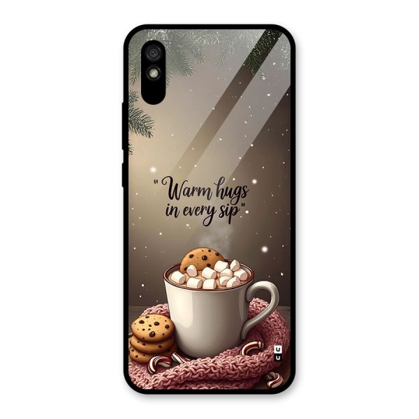 Warm Hugs Glass Back Case for Redmi 9i