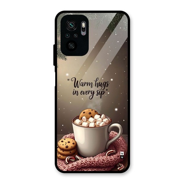 Warm Hugs Glass Back Case for Redmi Note 10