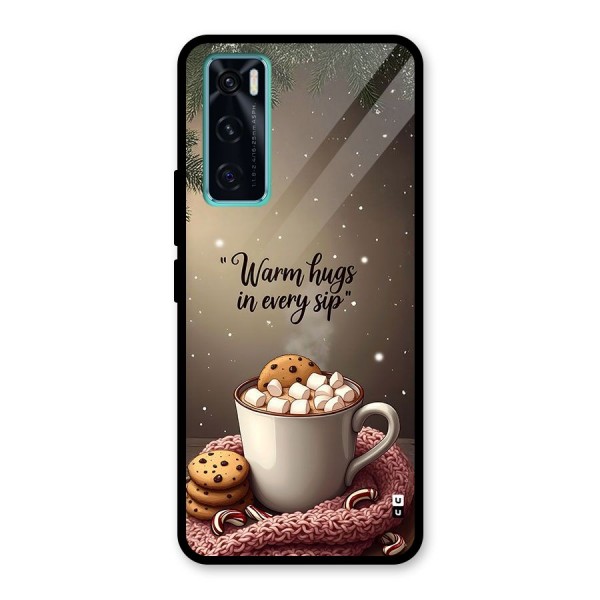 Warm Hugs Glass Back Case for Vivo V20 SE